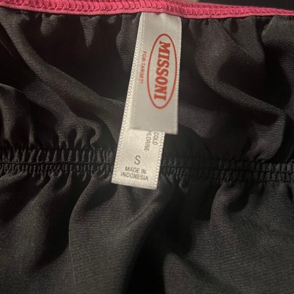 Missoni For Target Black and White Baby Doll Satin Top Size Small - Picture 3 of 3